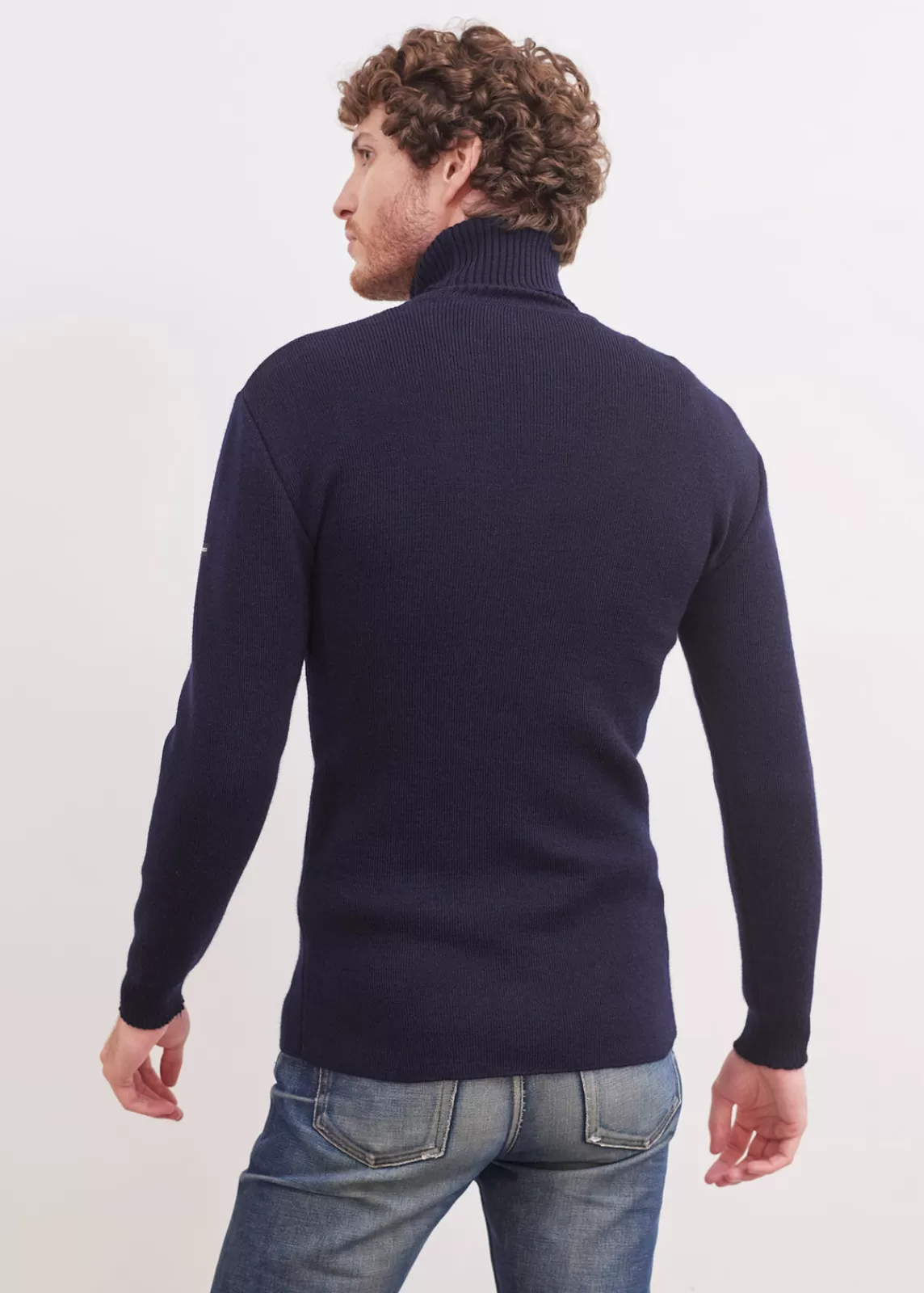 Jumpers & Cardigans>Saint James Turtleneck sailor jumper MARINE